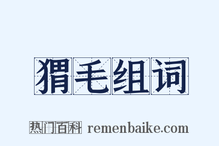 猬毛组词是什么意思的图片
